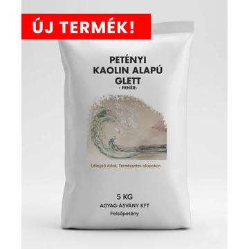 Kaolin alapú glett, hófehér, 5kg