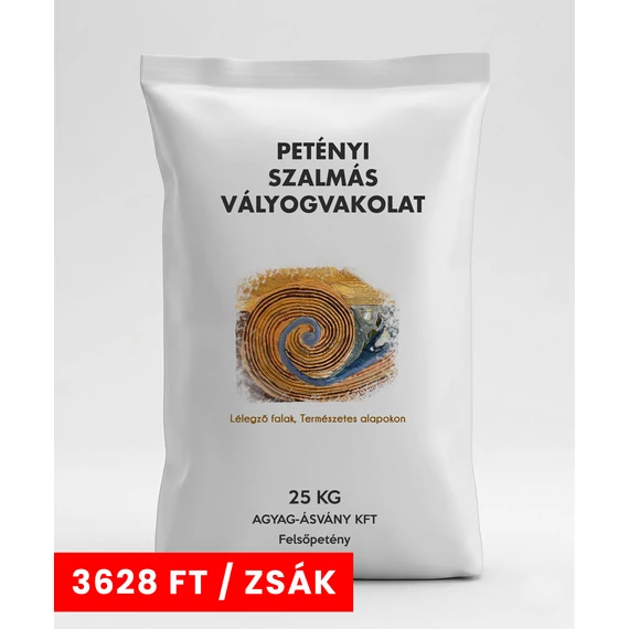 AKCIÓ Szalmás vályogvakolat, 40x25 kg 
